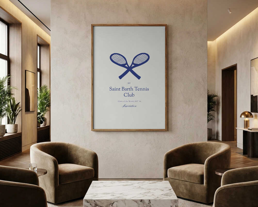 Saintbarthtennisclub Plakat
