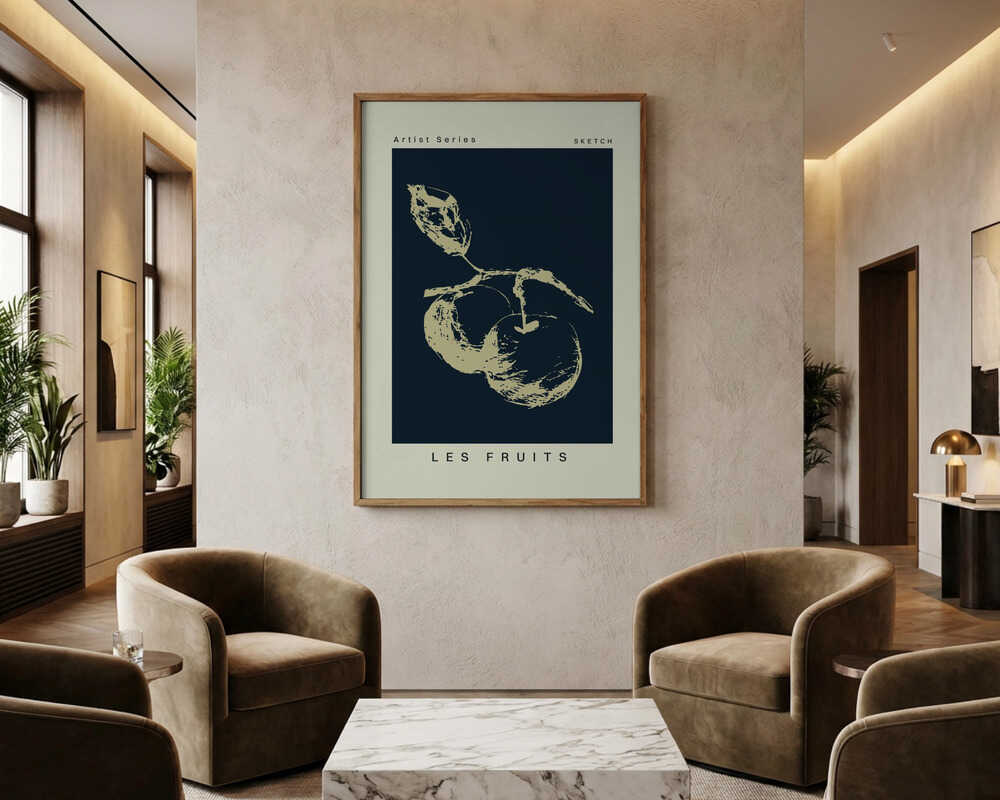 Les fruits sketch Poster