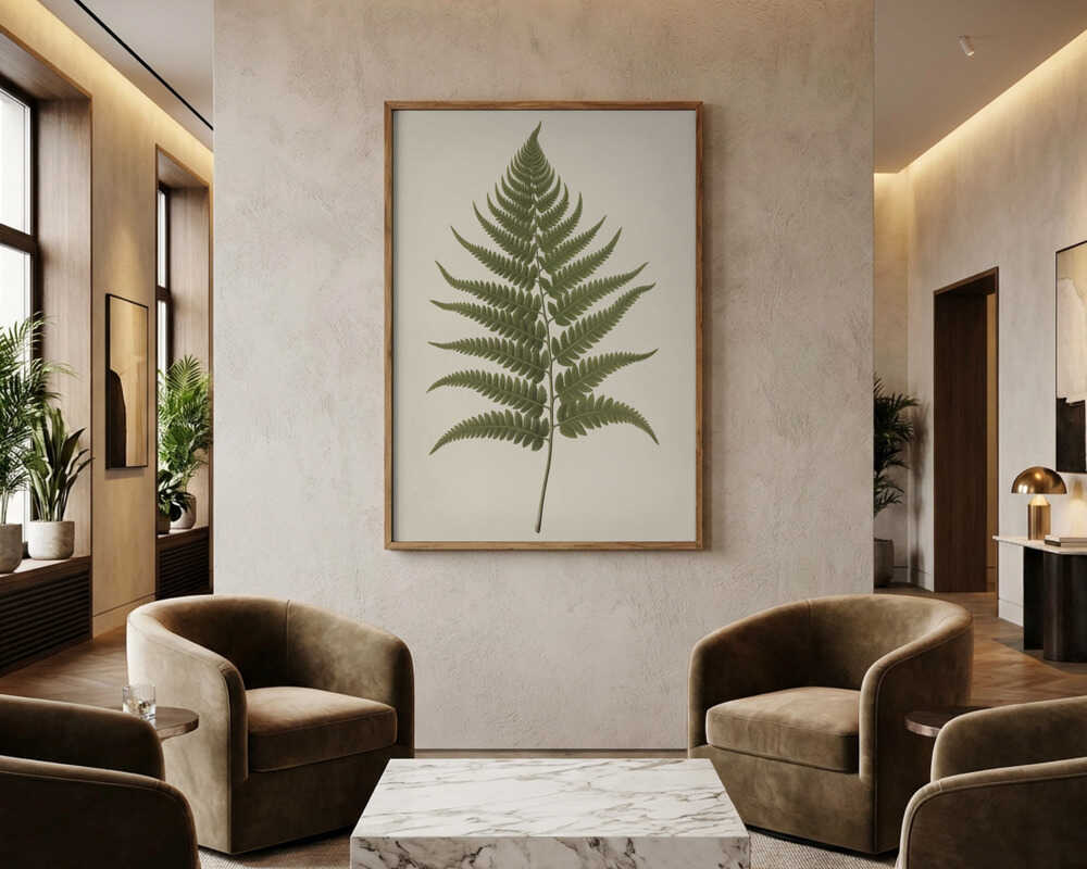 Elegant Brejne Botanisk Plakat