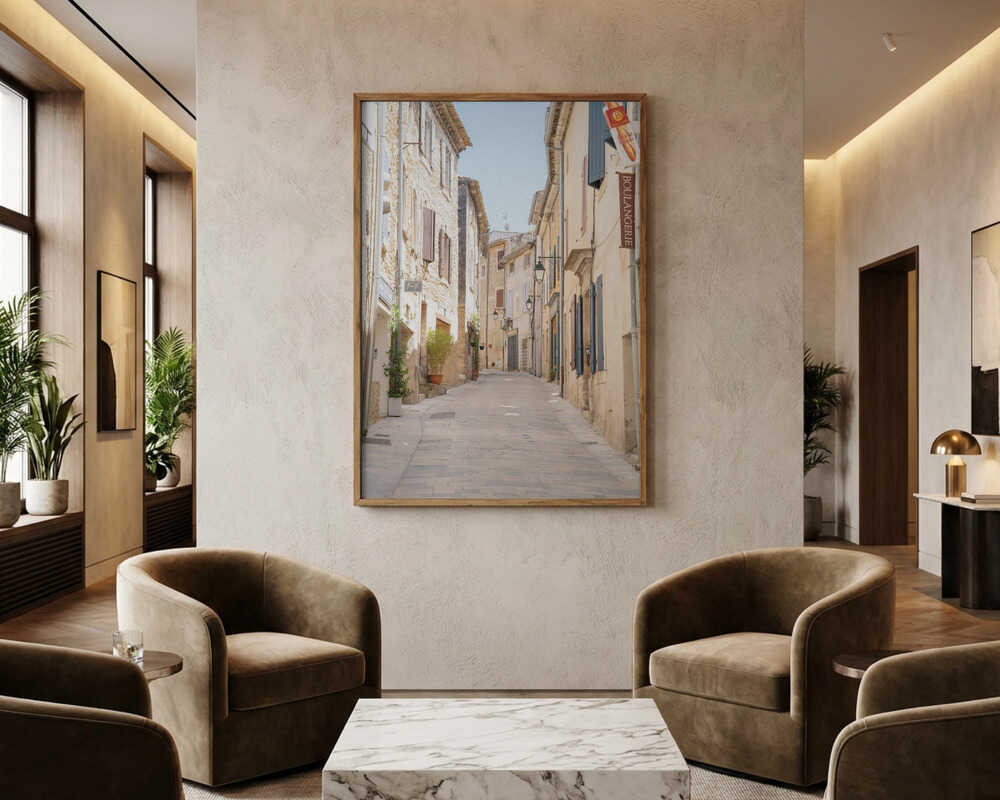 Gadeplakat fra provencalsk landsby