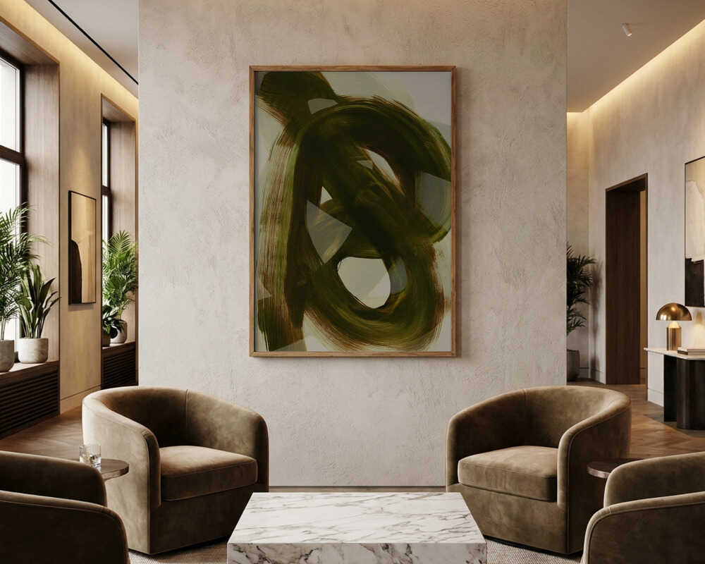 Tangled Brushstrokes 1 Poster