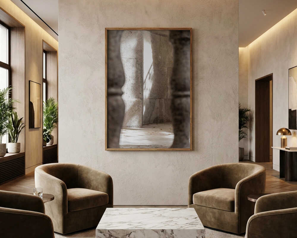 Hidden Stone Face Poster