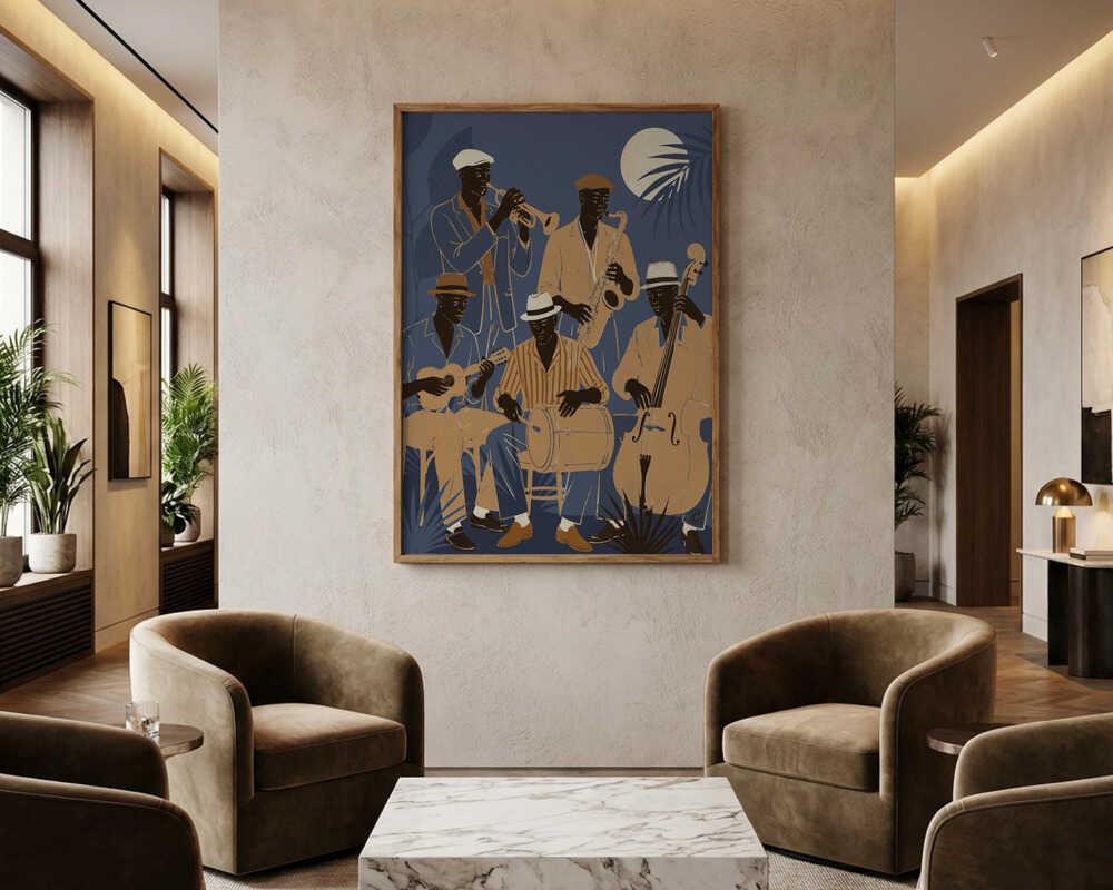 Tropical Jazz Night Poster
