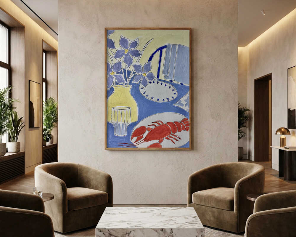 Lobster Dinner Table Poster