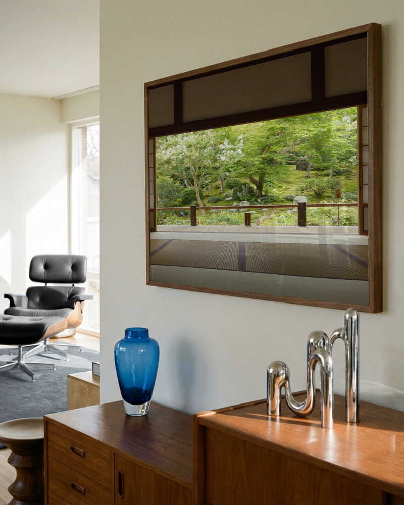 Japandi Garden View Poster