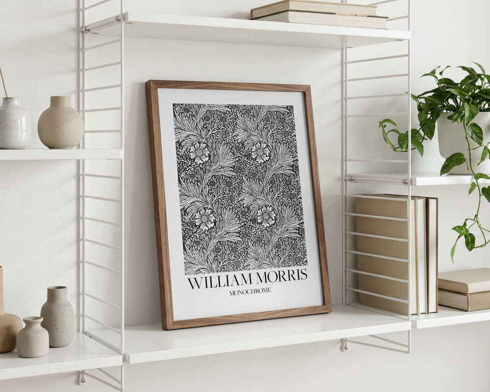 William Morris monokrom plakat