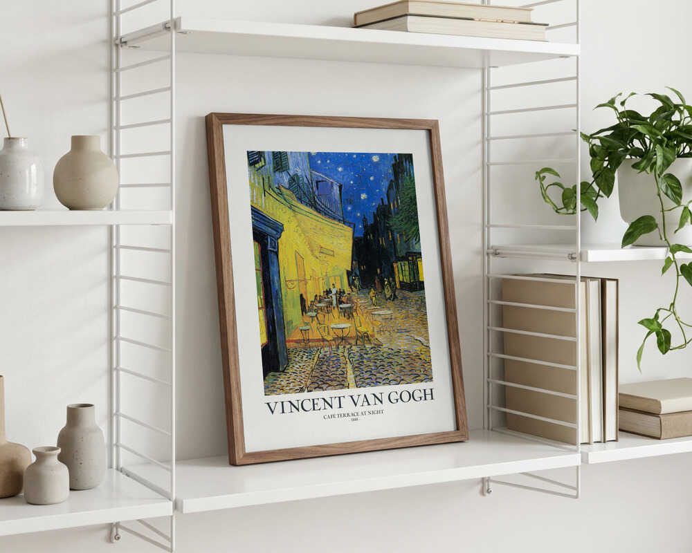 Vincent Van Gogh Café Terrace At Night Poster