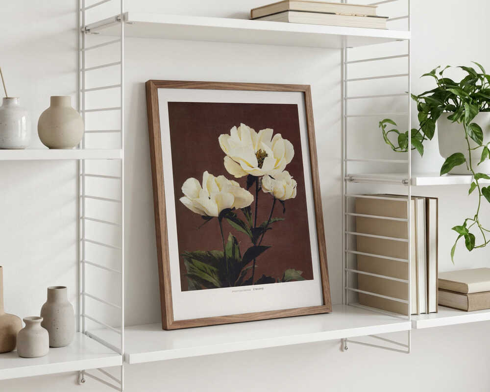 Japandi Peony Poster