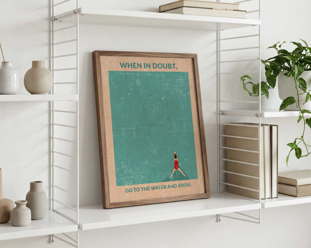 Open Water Standard Wall Art Poster