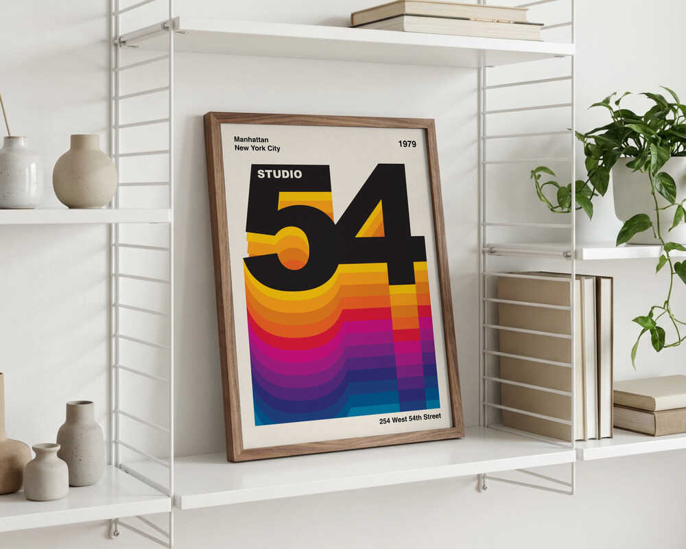 Studio 54 Retro Designplakat