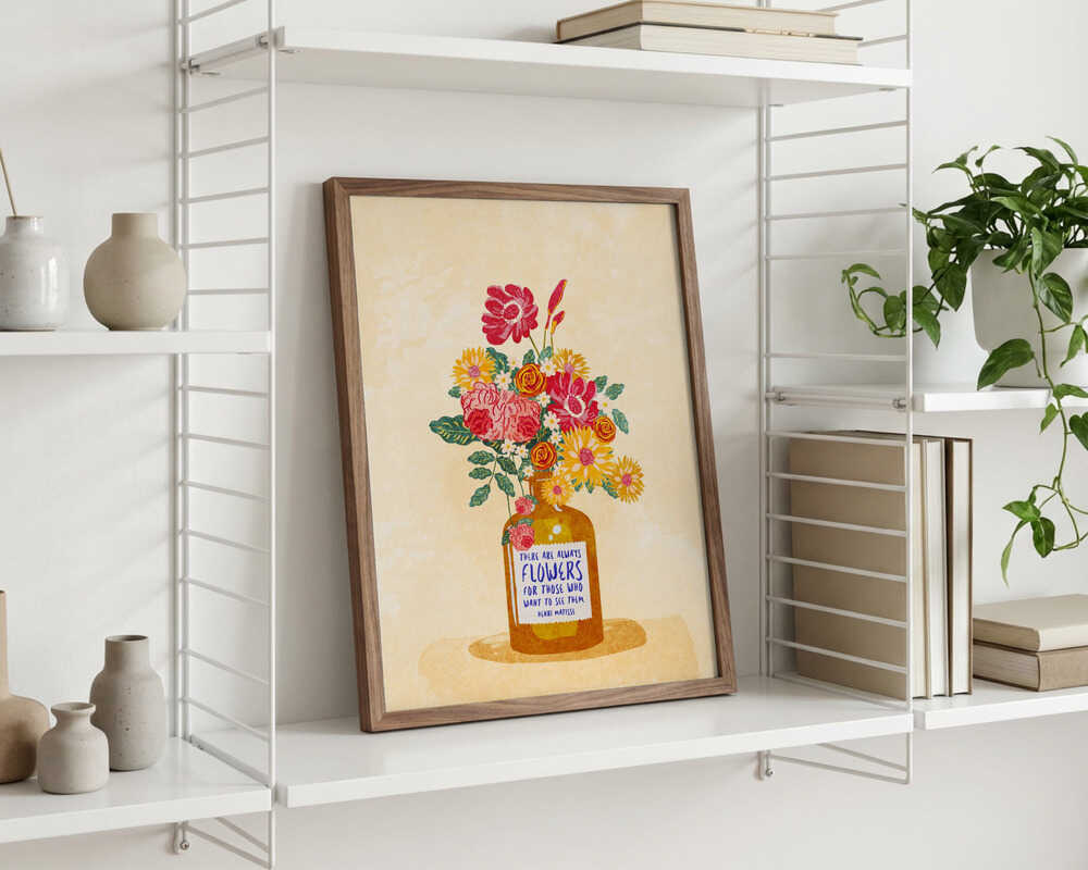 Altid blomster Plakat