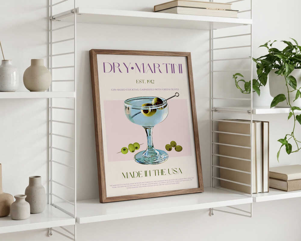 Classic Martini Charm Poster