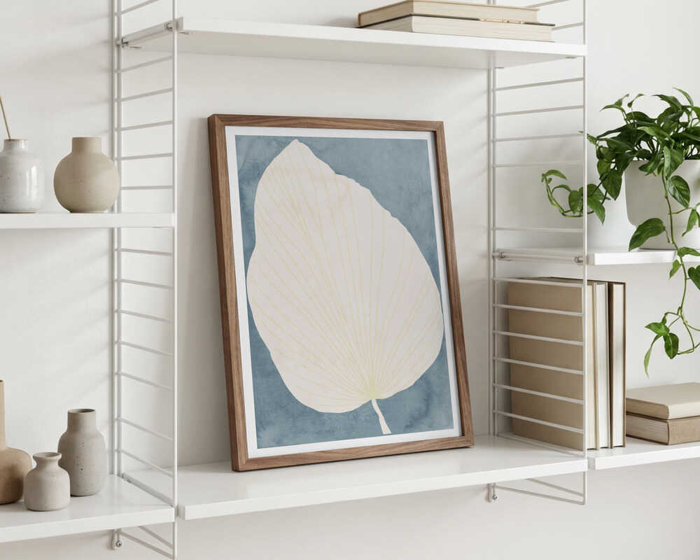 Illustration Of A Large Leaf Poster