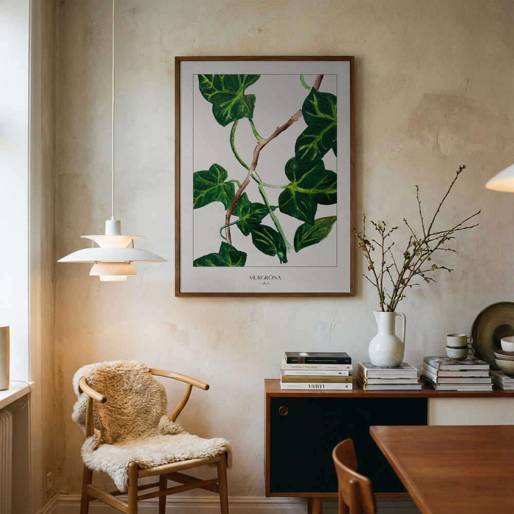 Grøn Ved Botanisk Plakat