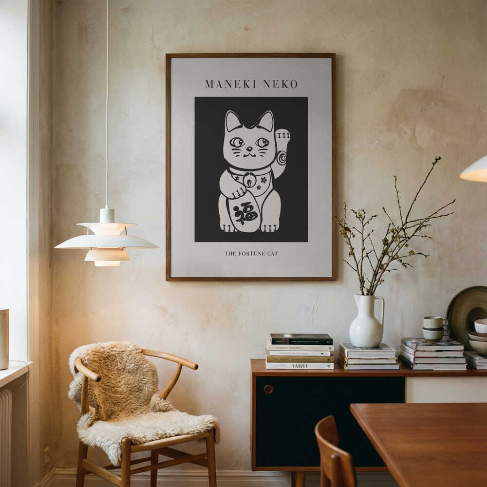 Maneki Neko Lykkekatteplakat