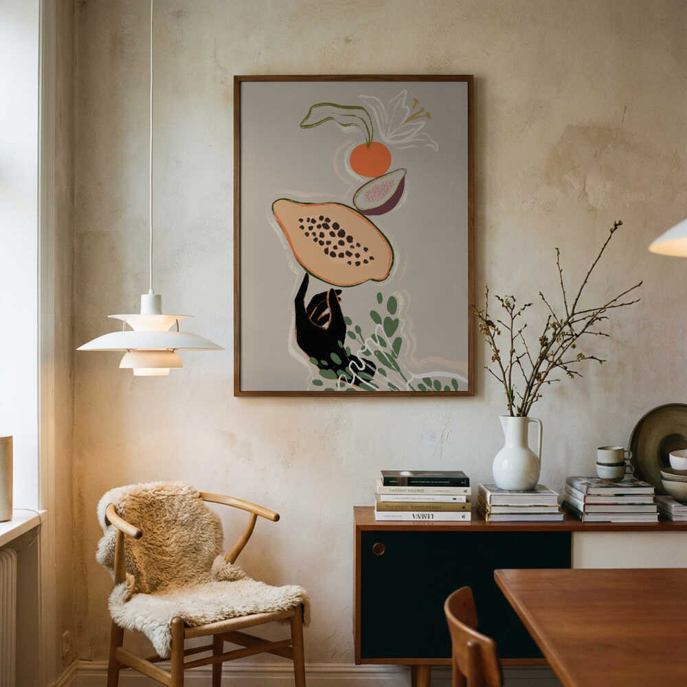 Balancerende Frugter Plakat