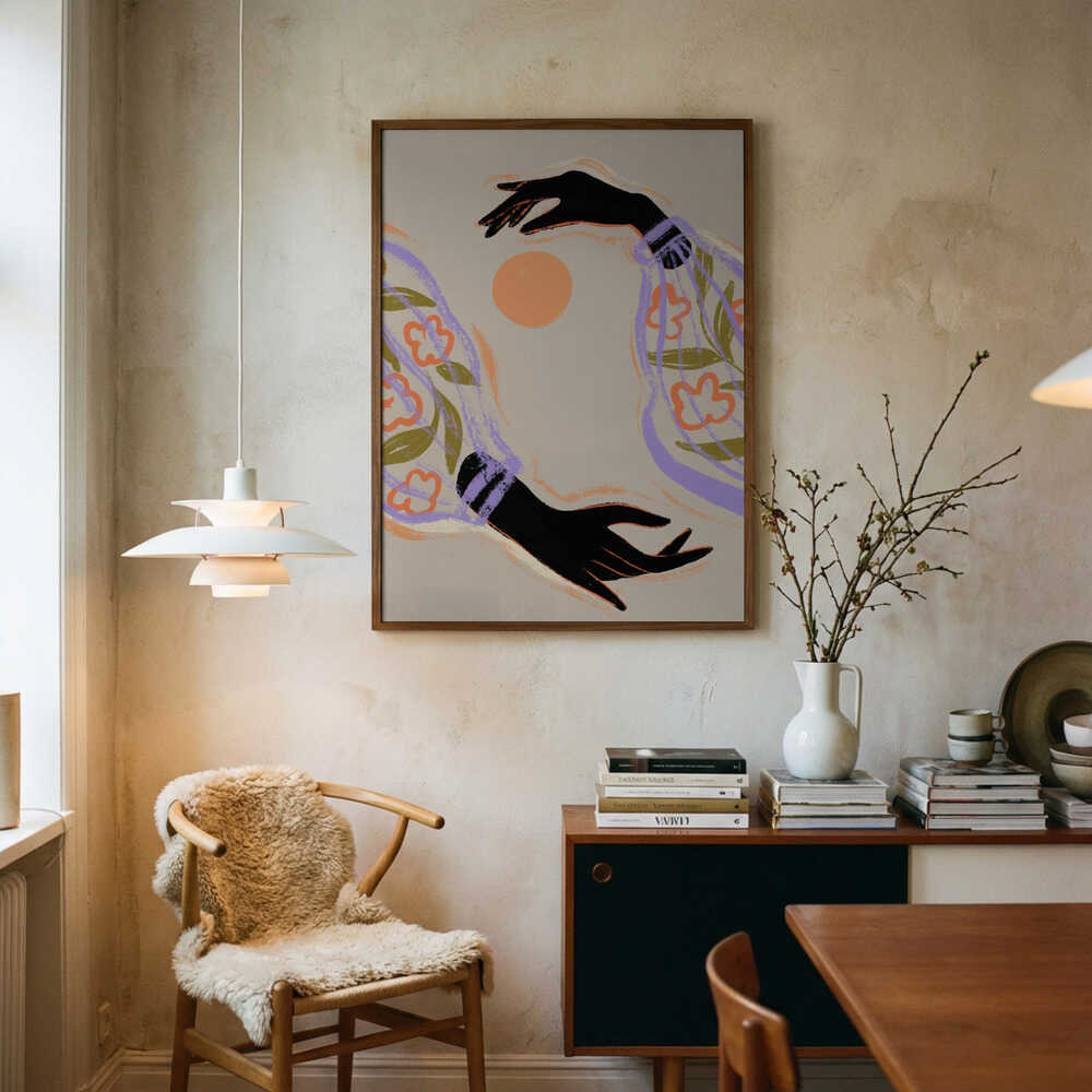 Omfavn solen-plakat