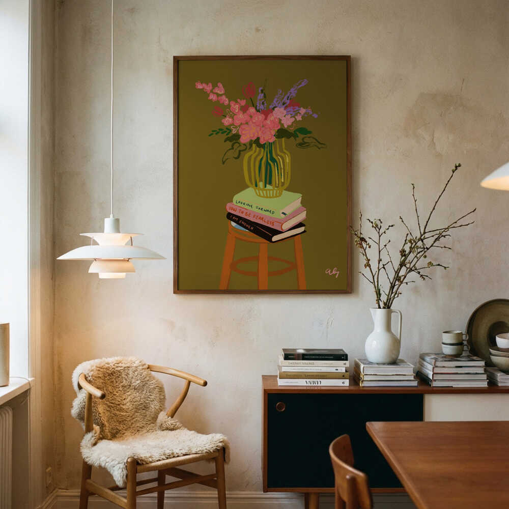 Floral Vase Poster