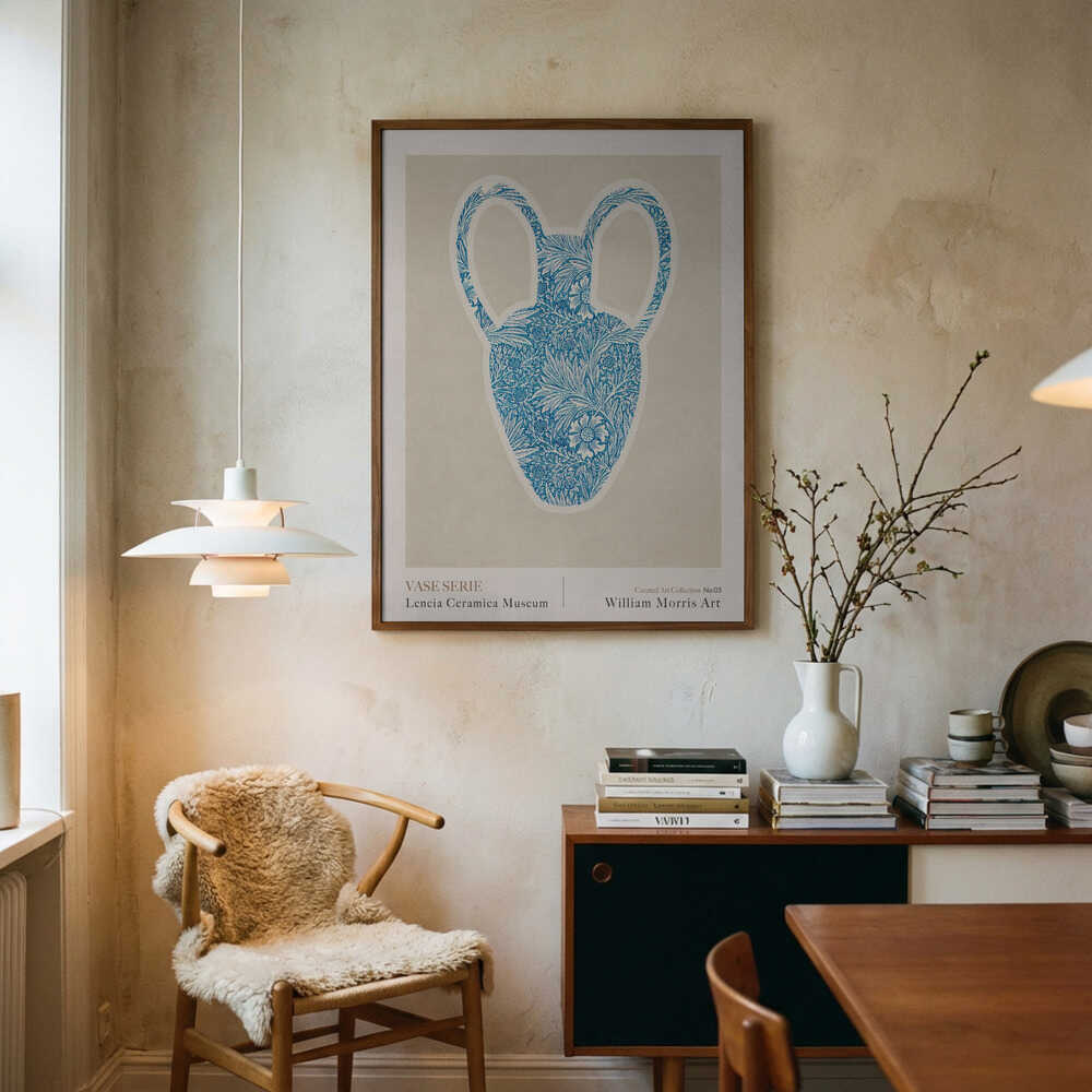 William Morris Vase Serie Poster (Blå)