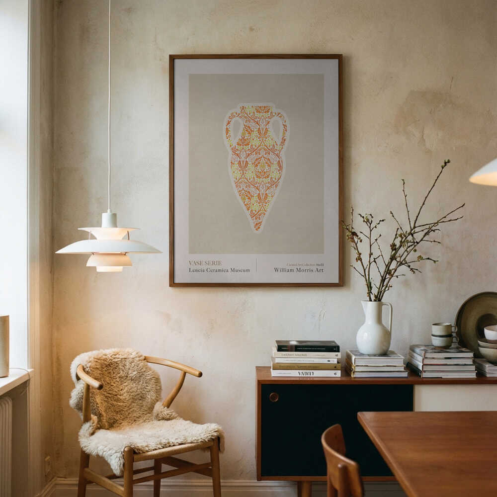 William Morris Ornate Vase Design Poster
