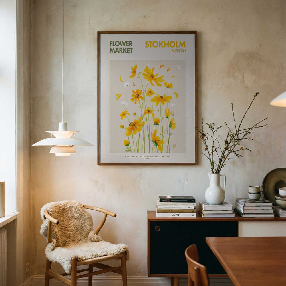 Stockholm Blooms Poster