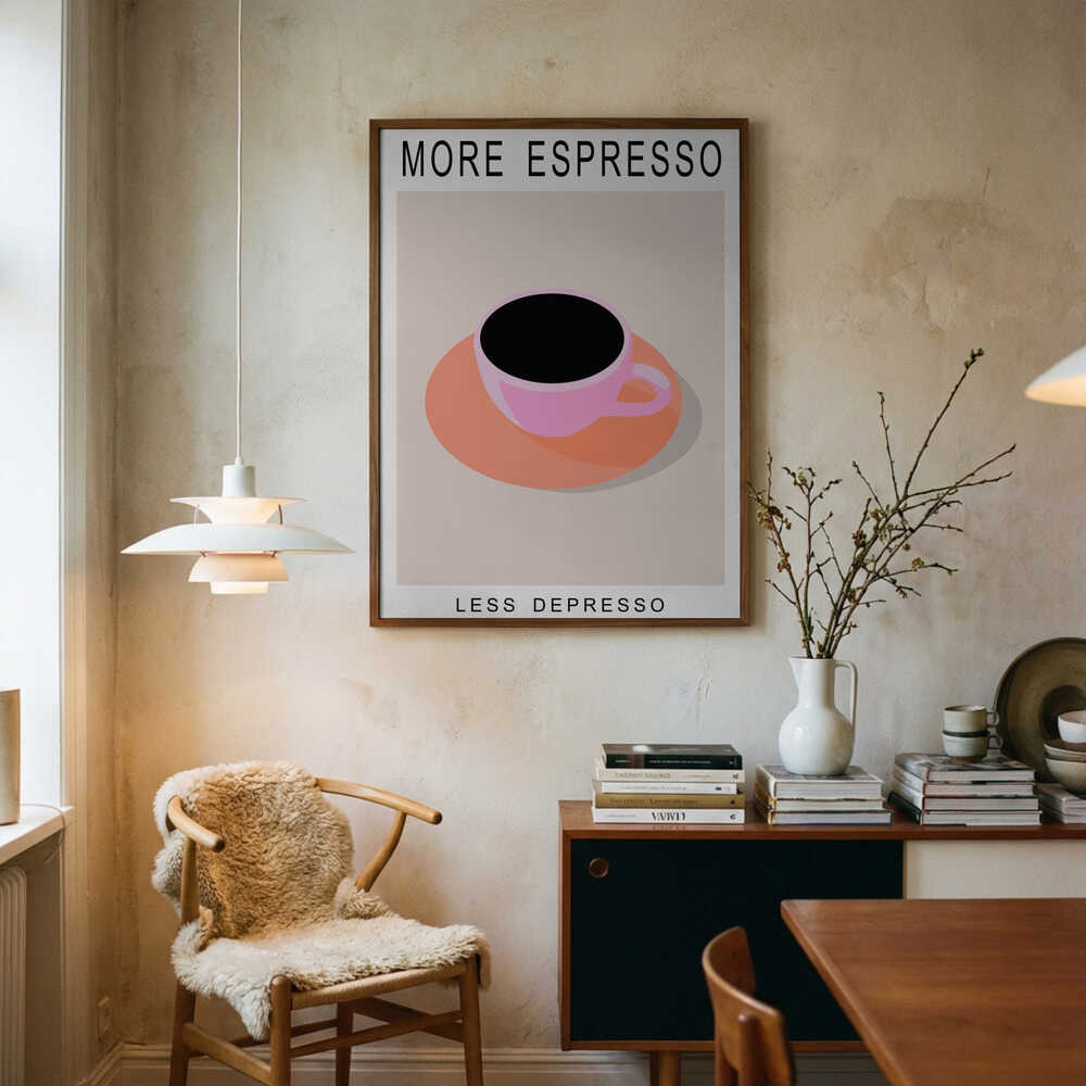 More Espresso Less Depresso Poster