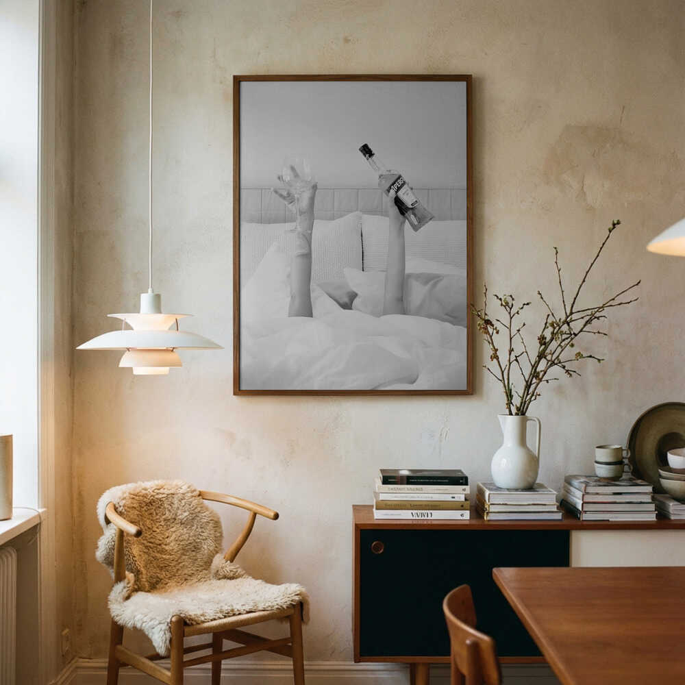 Aperol In Bed Low Key Poster