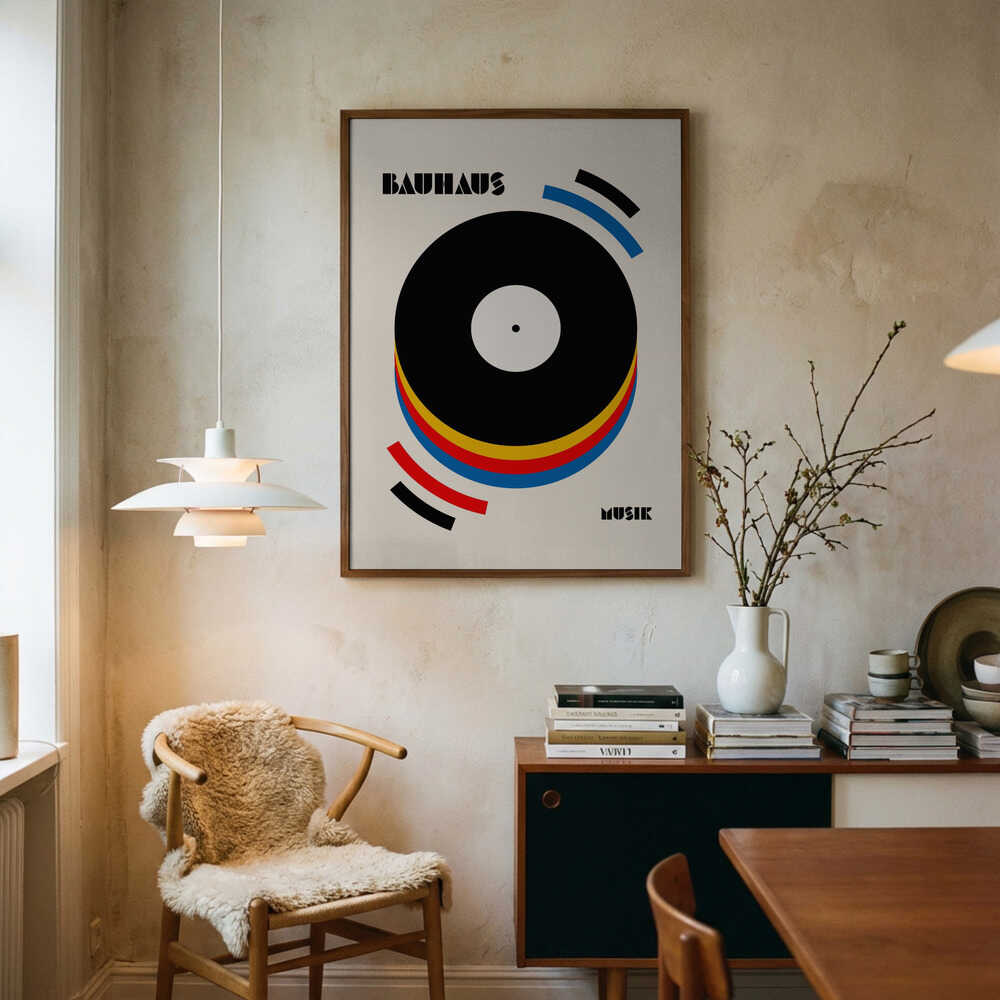 Abstract Music Vinyl Poster
