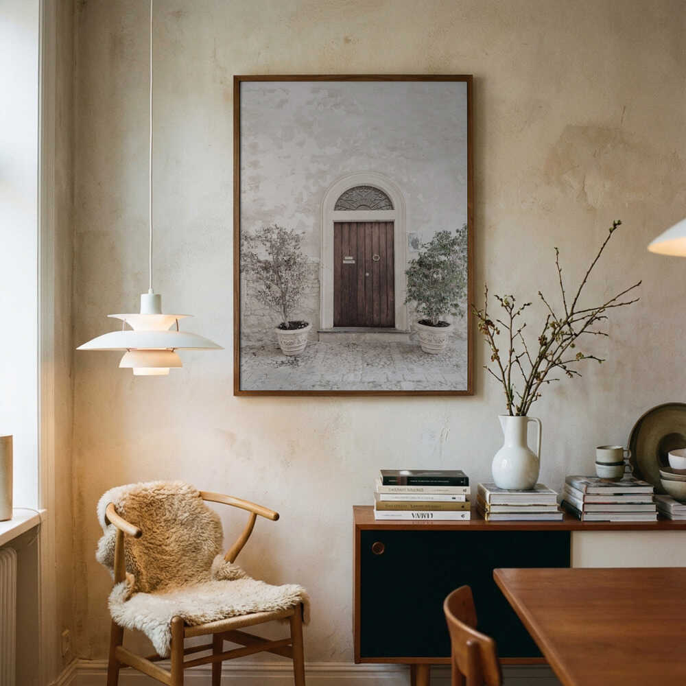 Rustic Arched Doorway Poster