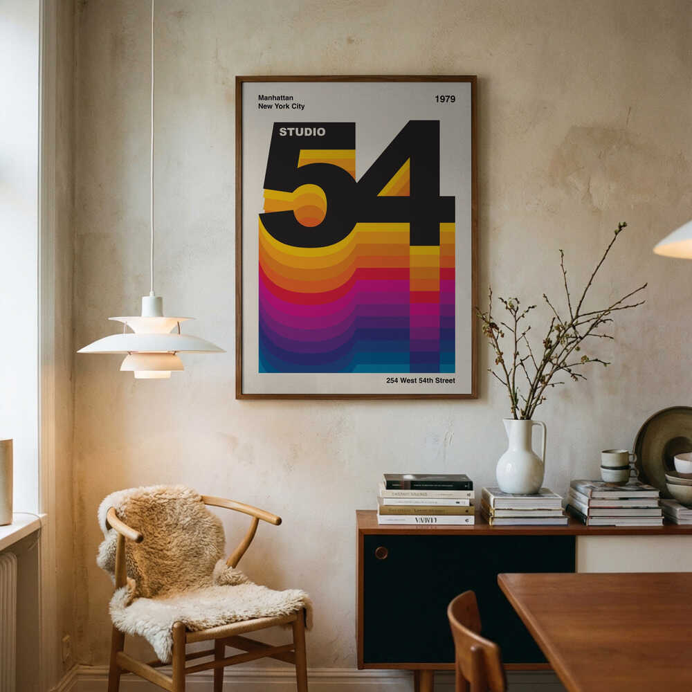 Studio 54 Retro Designplakat