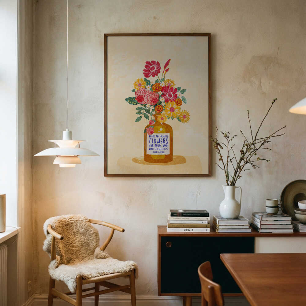 Altid blomster Plakat
