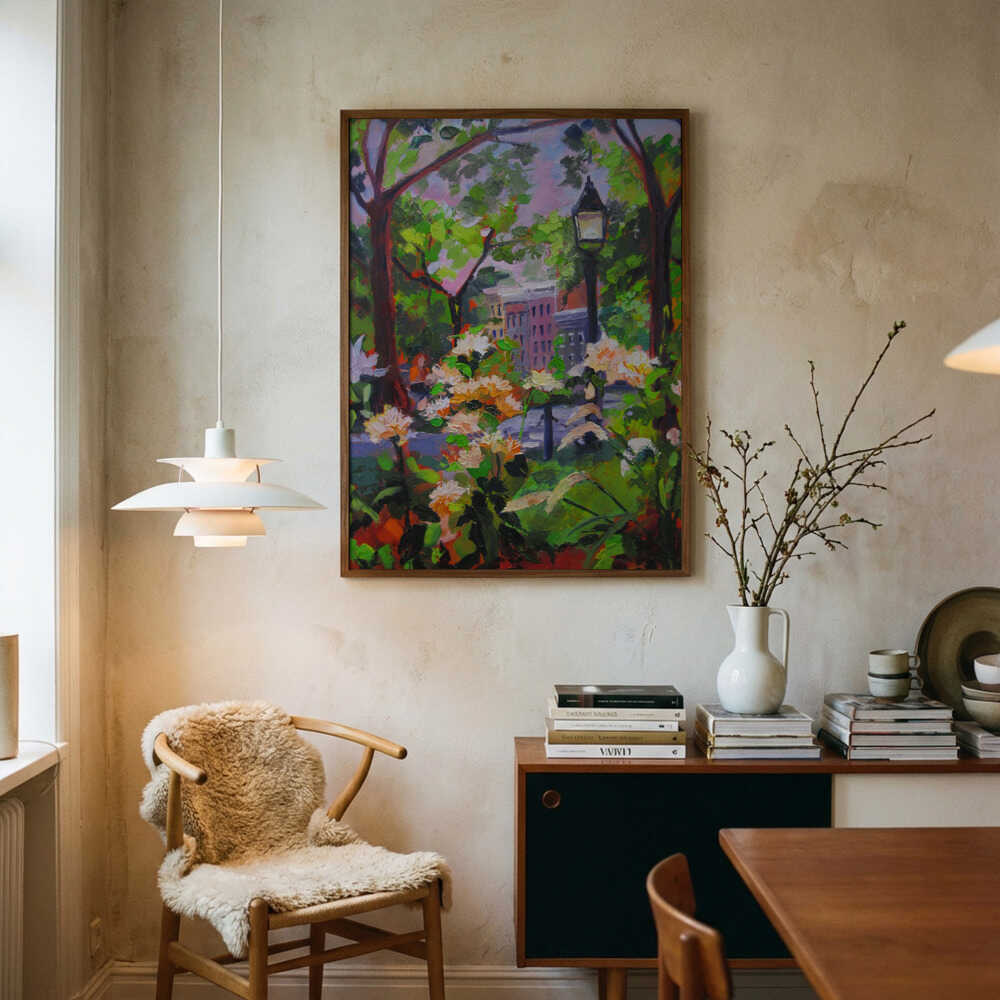 Vibrant Urban Garden Poster