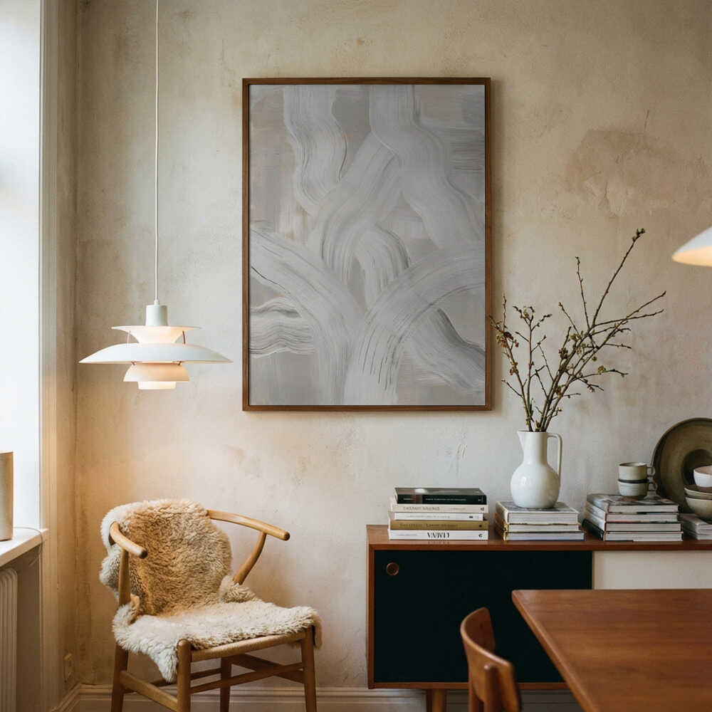 Abstract Brush Strokes 126 Poster