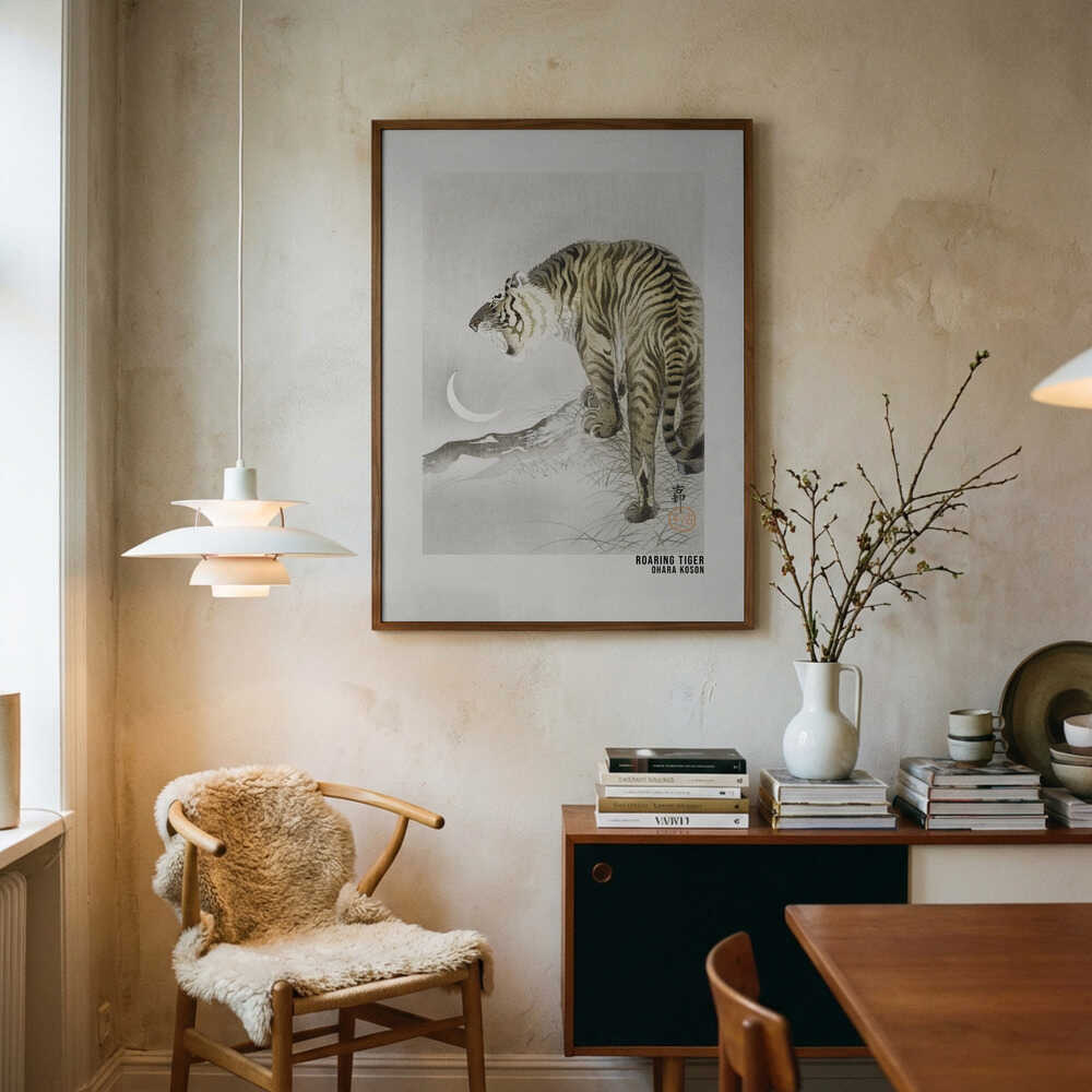 Roaring Tiger Art Poster Poster