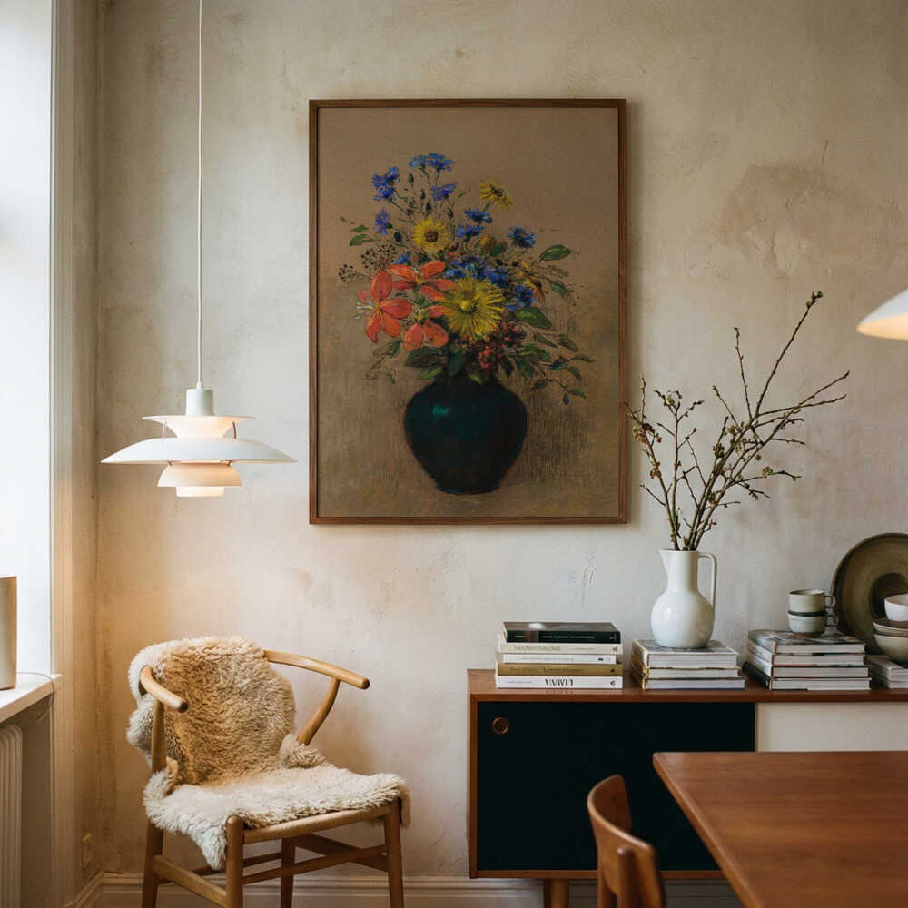 Vilde blomster-plakat