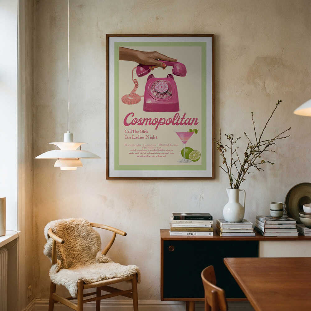 Jlr Cocktails Cosmopolitan Poster