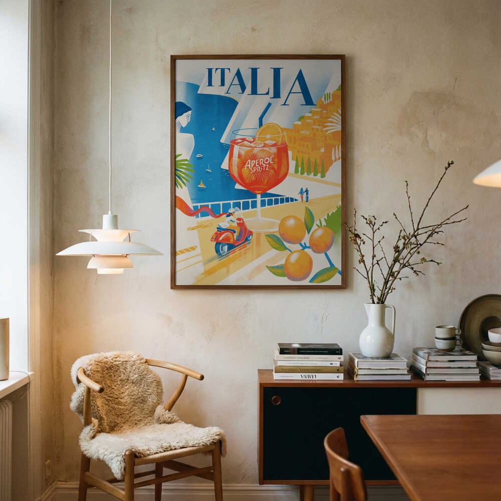 Italian Summer Coast Poster