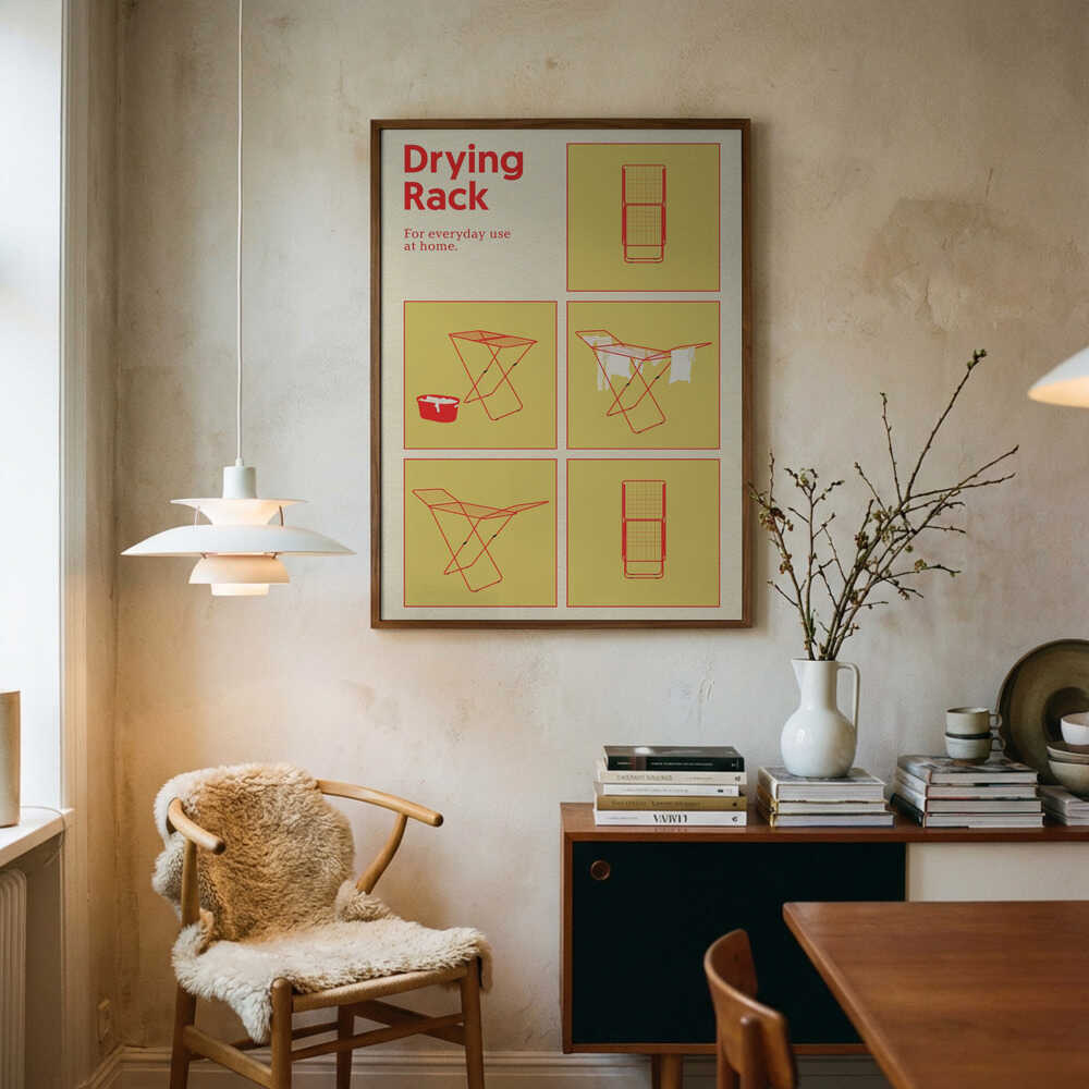 Plakat Tørrestativ Plakat