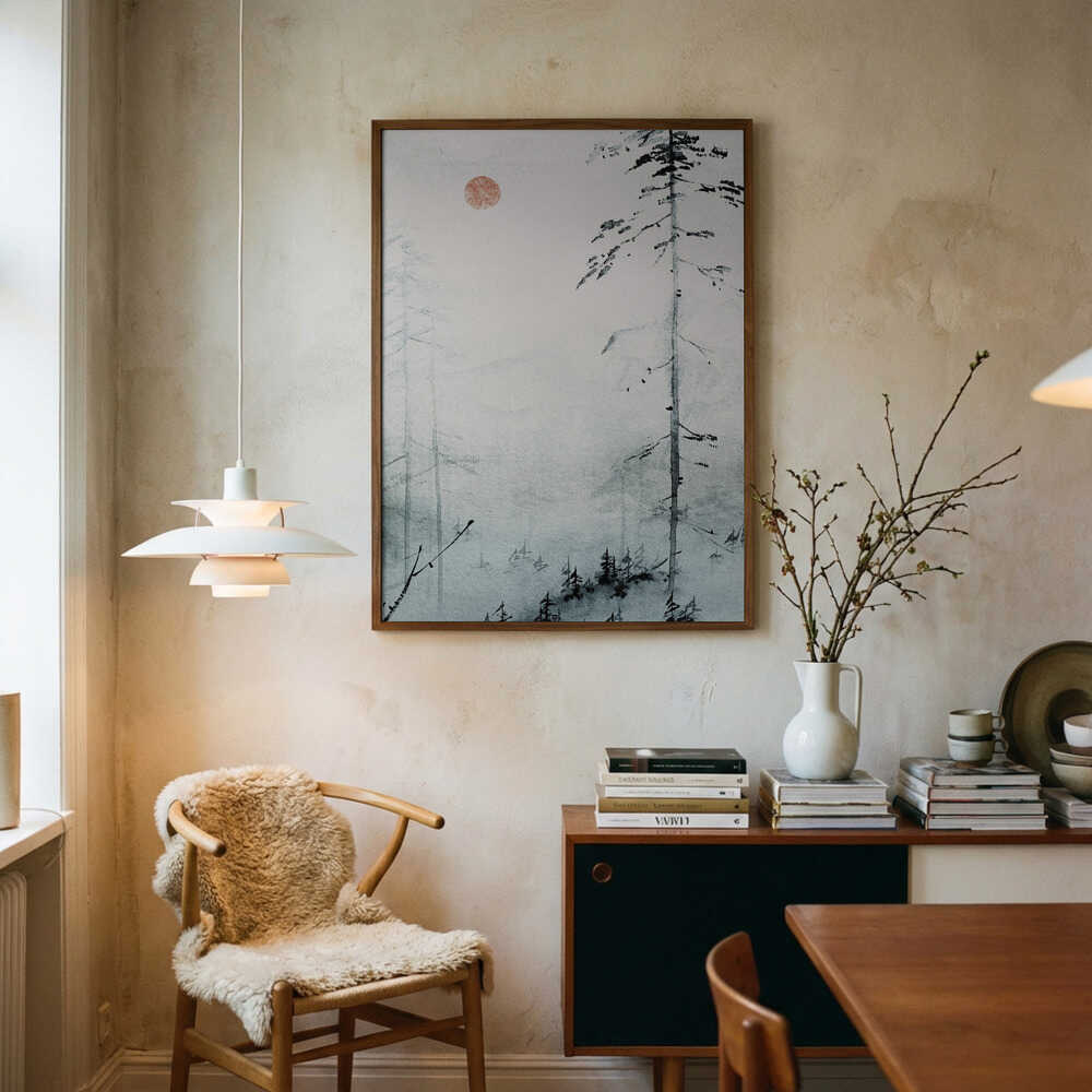 Plakat: Serene Misty Pines