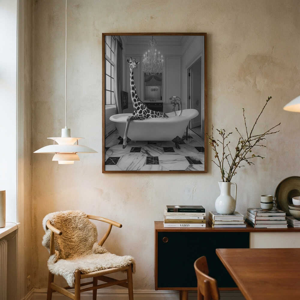 Giraf-Glamour Bad-plakat