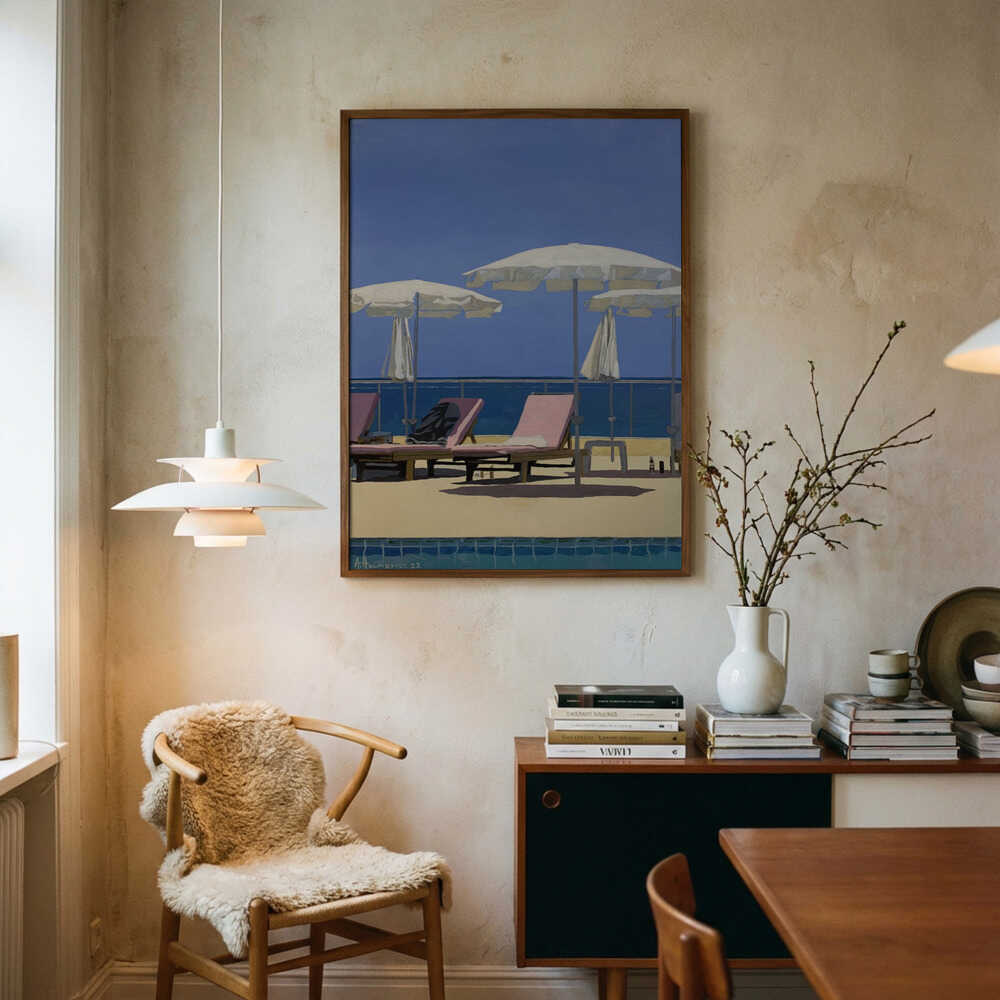 Sommerstrandliggestole Plakat
