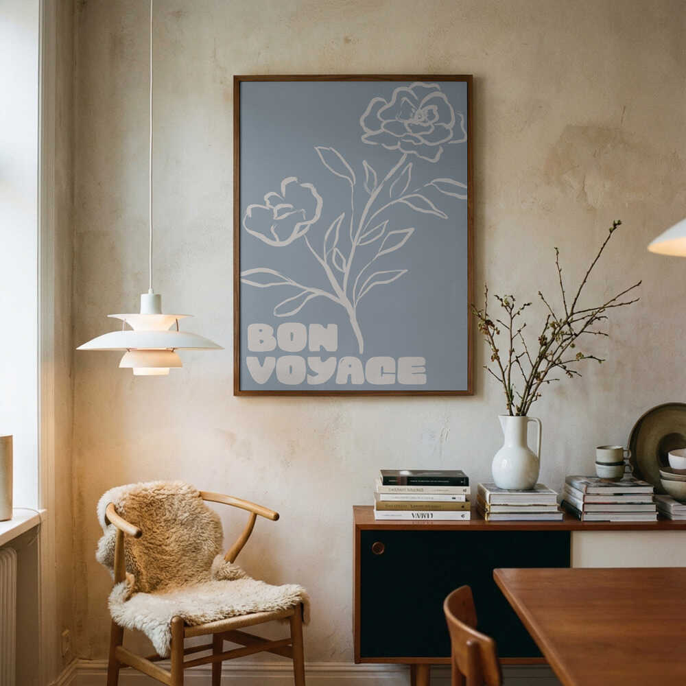 Bonvoyage(blå) Plakat