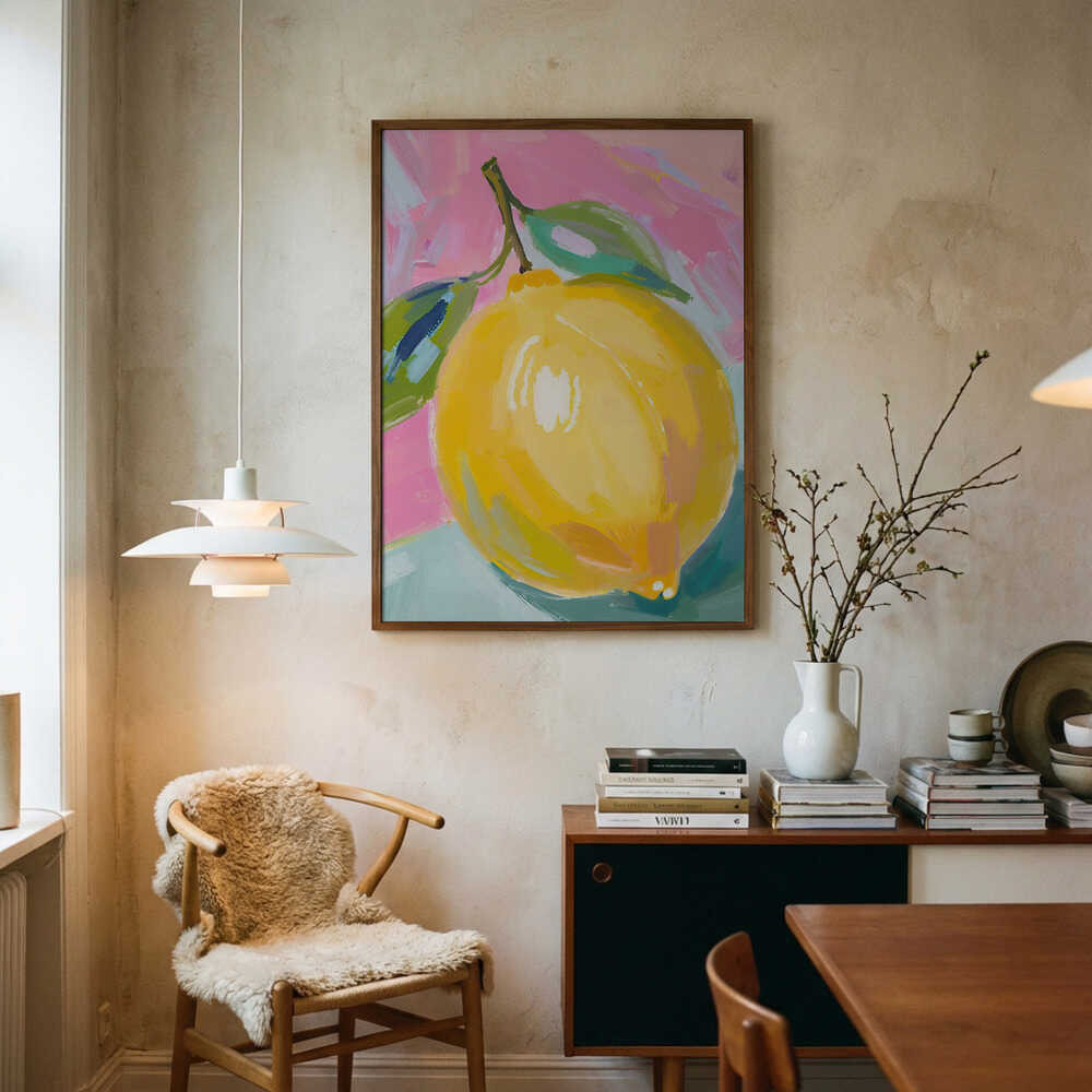 Plakat med Solbeskinnet Citrus-brist