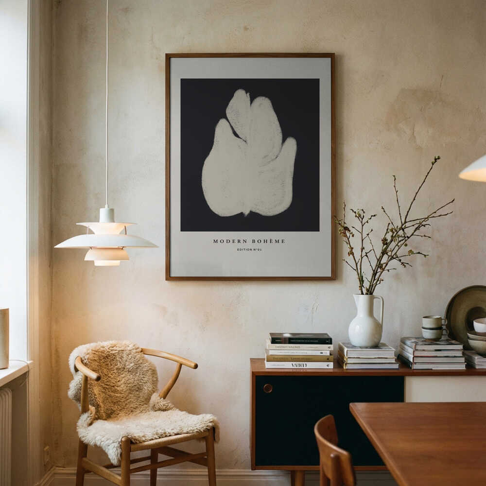 Abstrakt blomsterplakat