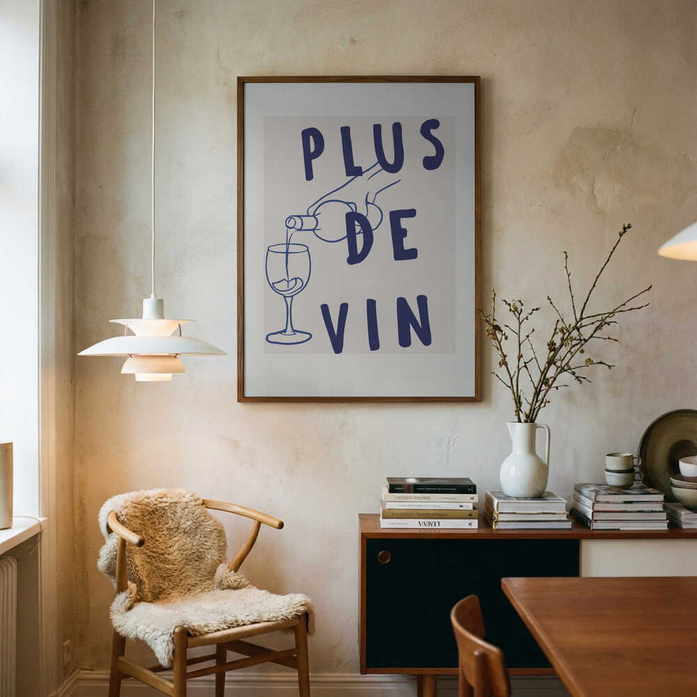 Plakat: Vin hældes op