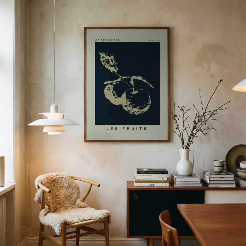 Les fruits sketch Poster