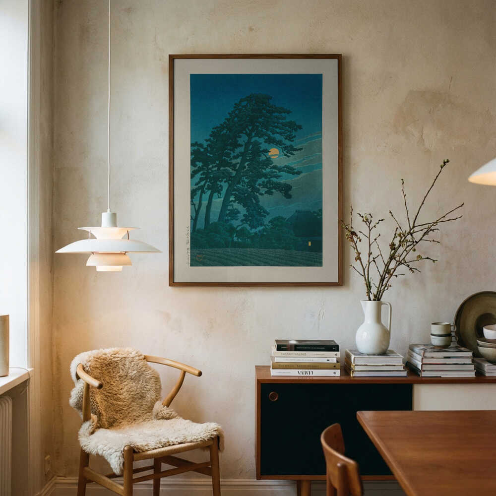 Måne ved Magome Plakat