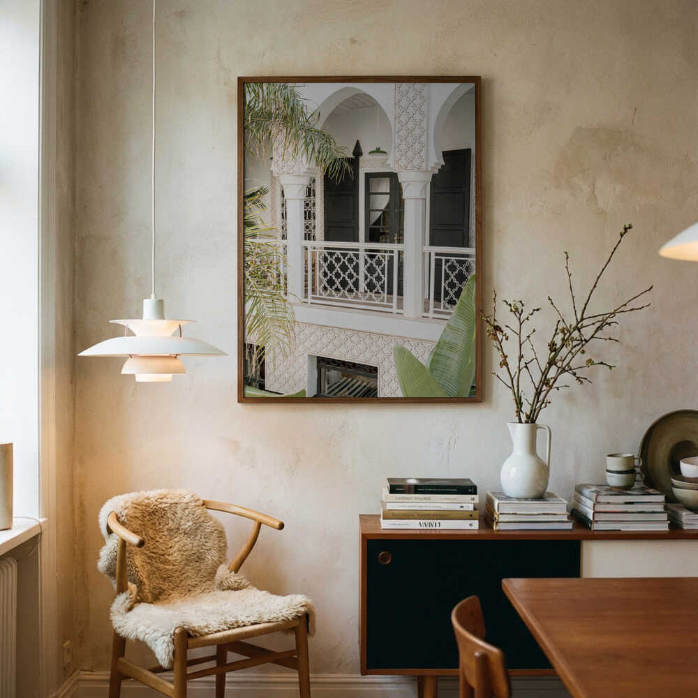 Moroccan Balcony Architecture Poster