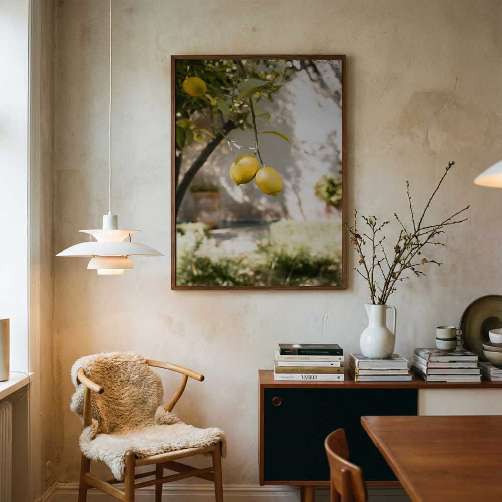 Fresh Lemons on Tree Poster