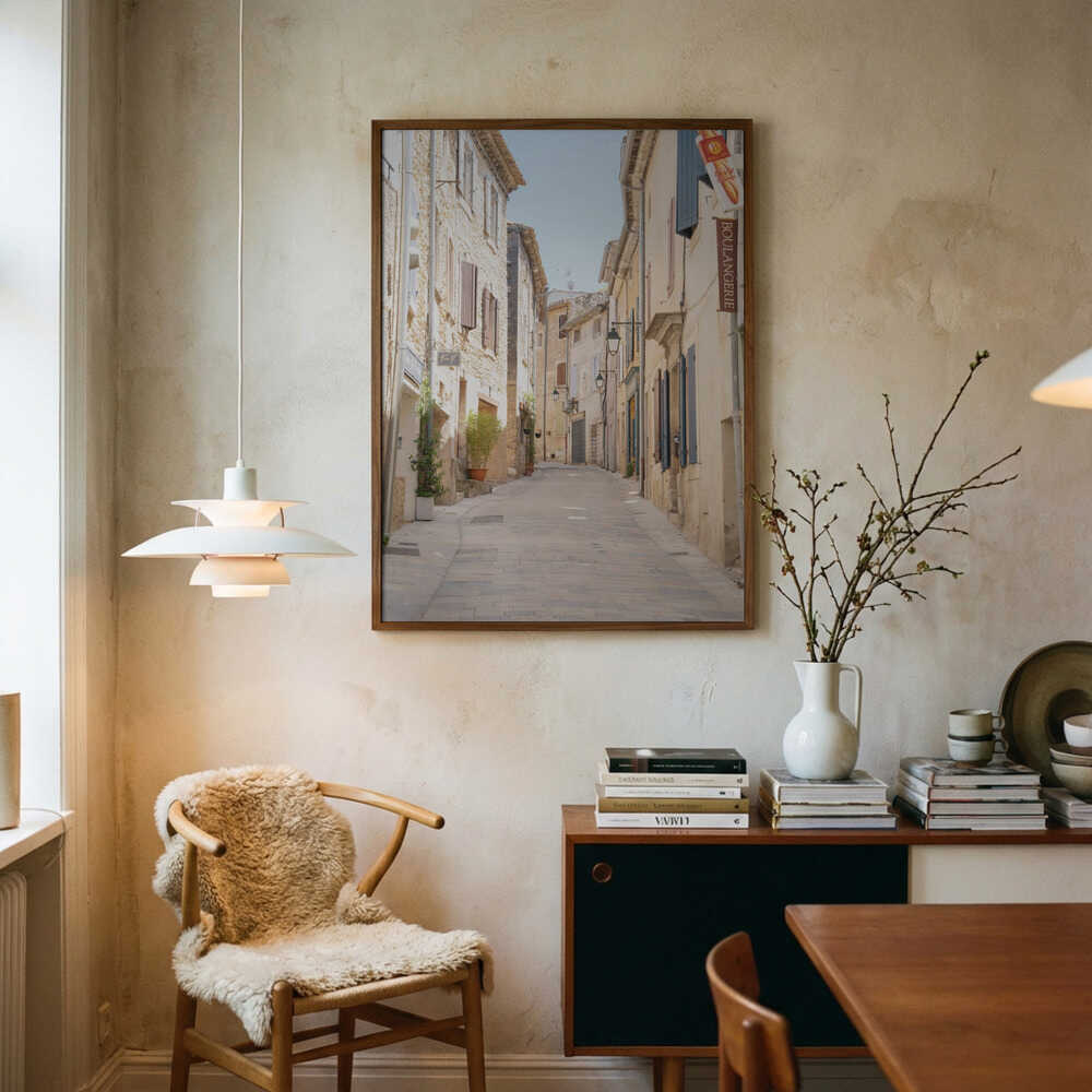 Gadeplakat fra provencalsk landsby